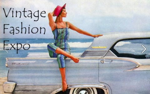 vintage fashion expo flyer